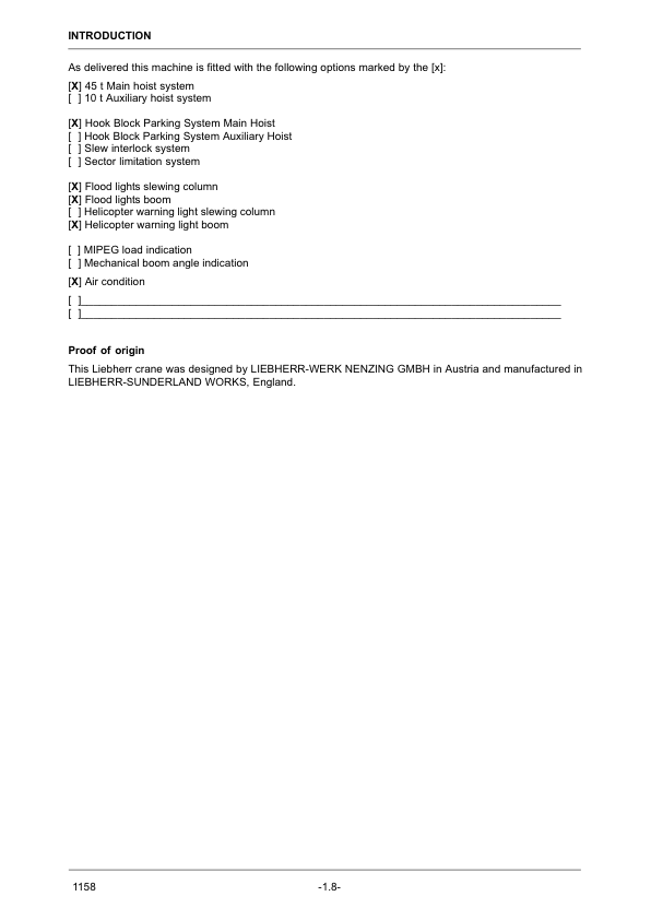 Liebherr CBW 45(40) 24 3(27) Crane Operation Manual SN 162392 - Image 4
