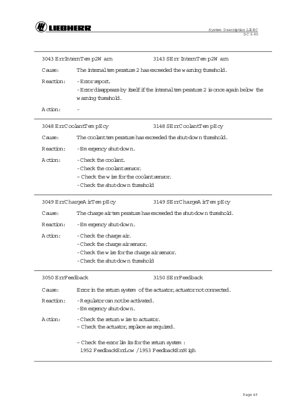 Liebherr D904 D906 D914 D916 D924 D926 Engine Workshop Manual - Image 14