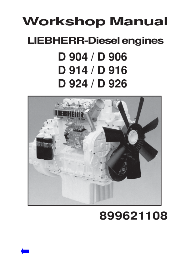 Liebherr D904 D906 D914 D916 D924 D926 Engine Workshop Manual - Image 2