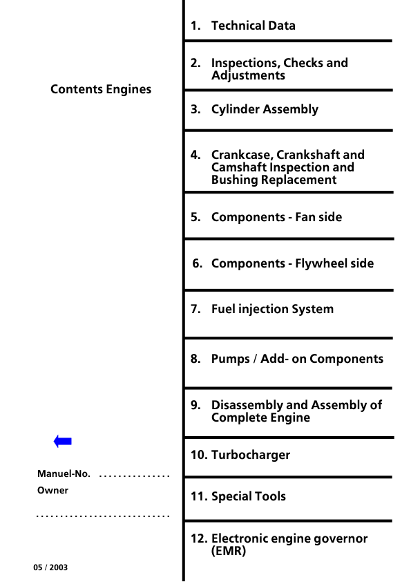 Liebherr D904 D906 D914 D916 D924 D926 Engine Workshop Manual - Image 4