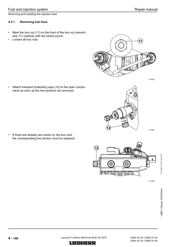 Liebherr D934 D936 D944 D946 A7-04 Engine Repair Manual SN 214-03-0001 to 2014-04-0001 - Image 14