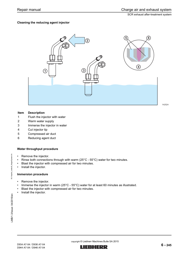 Liebherr D934 D936 D944 D946 A7-04 Engine Repair Manual SN 214-03-0001 to 2014-04-0001 - Image 16