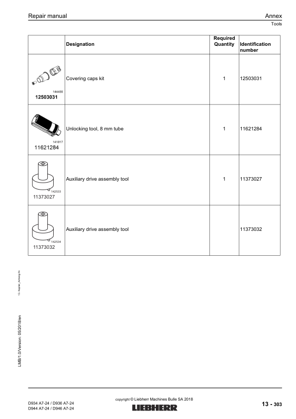 Liebherr D934 D936 D944 D946 A7-24 Engine Repair Manual SN 218-03-0001 to 2018-04-0001 - Image 19