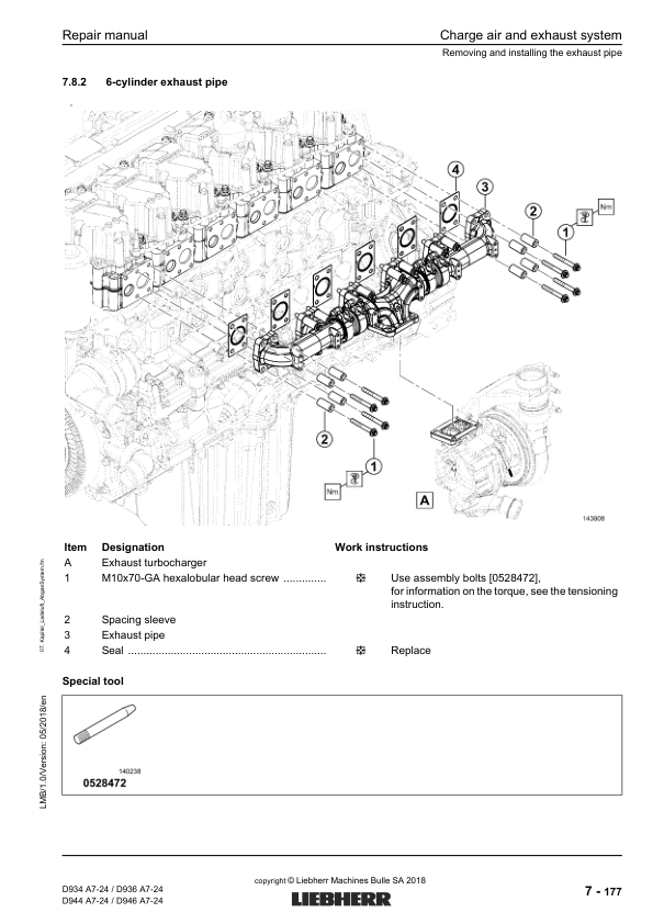 Liebherr D934 D936 D944 D946 A7-24 Engine Repair Manual SN 218-03-0001 to 2018-04-0001 - Image 15