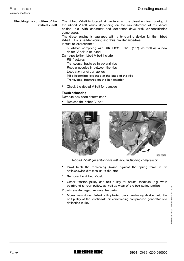 Liebherr D934 D936 Engine Operation Manual - Image 11
