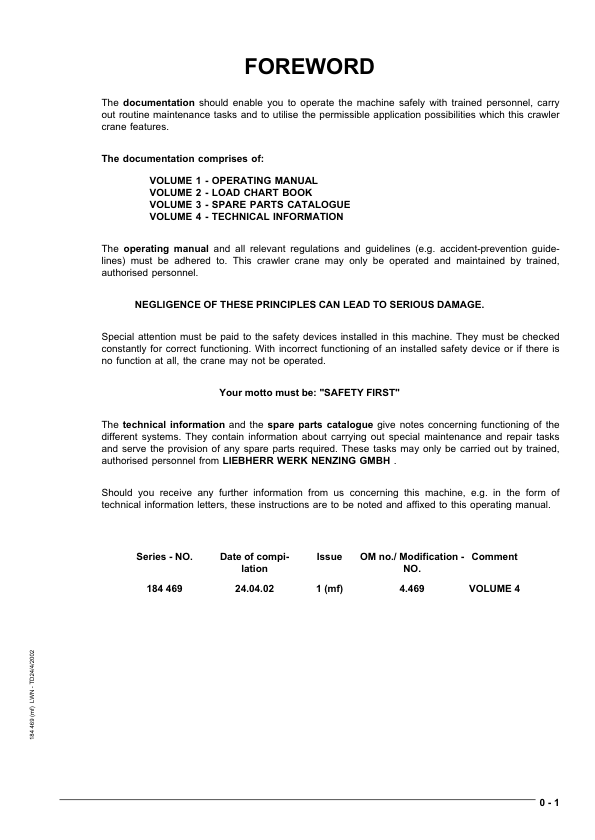Liebherr HS 855HD Litronic Crane Service Training Manual SN 184469 - Image 5