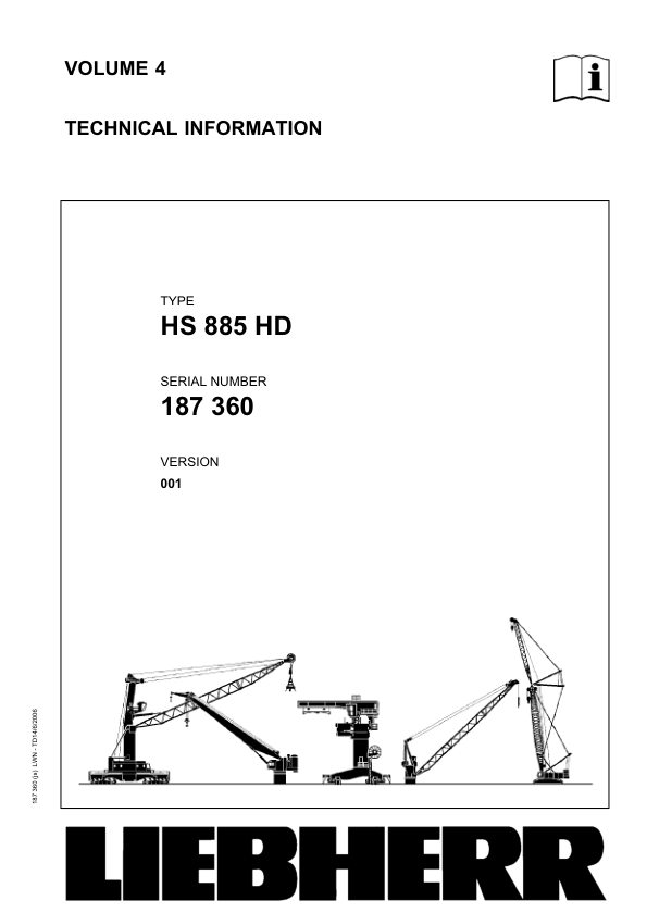Liebherr HS 885HD Crane Service Training Manual SN 187360 - Image 2