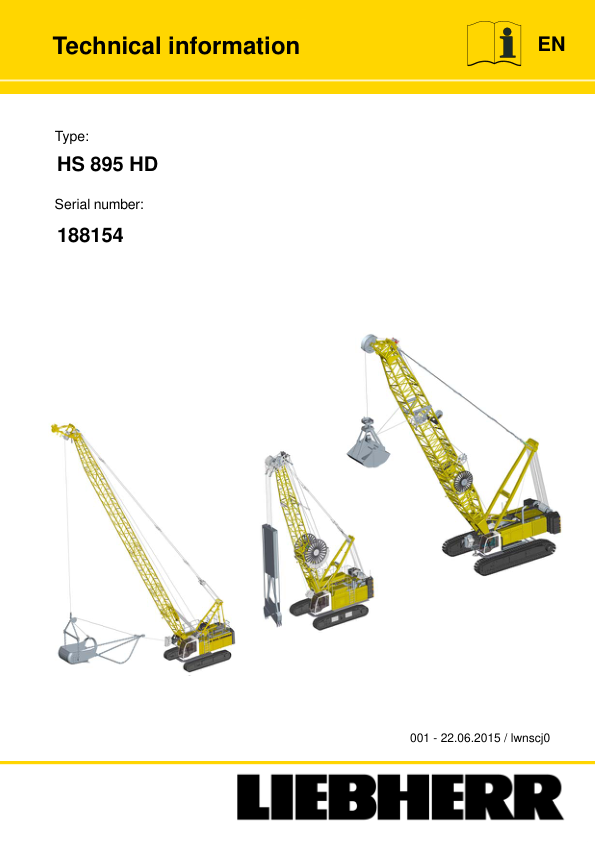 Liebherr HS 895 HD Crane Service Training Manual SN 188154 - Image 2