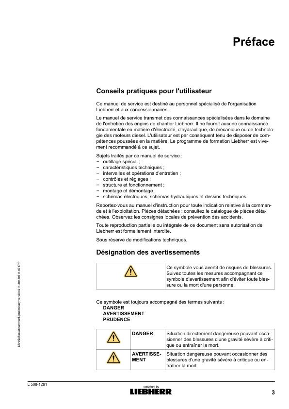 Liebherr L508 1261 Wheel Loader Service Training Manual FR - Image 6