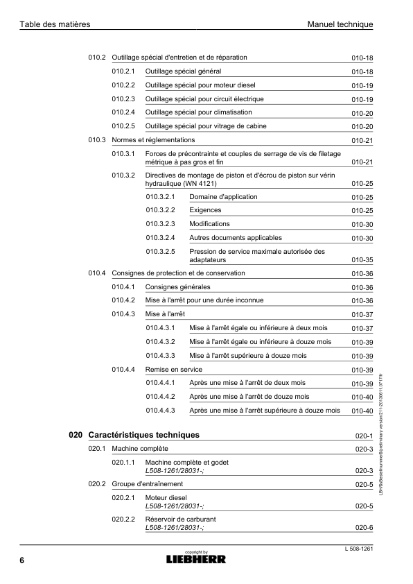 Liebherr L508 1261 Wheel Loader Service Training Manual FR - Image 9