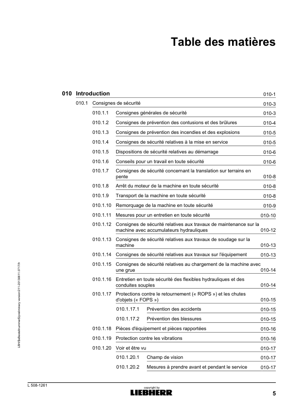 Liebherr L508 1261 Wheel Loader Service Training Manual FR - Image 8