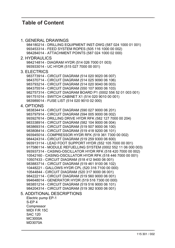 Liebherr LB 24 Drill Machines Service Training Manual SN 115301 - Image 3