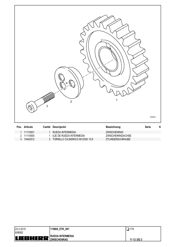 Liebherr LB 36 Drill Parts Catalog SN 115865 ES DE - Image 14