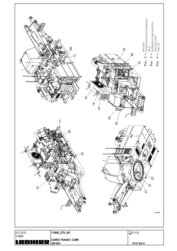 Liebherr LB 36 Drill Parts Catalog SN 115865 ES DE - Image 11