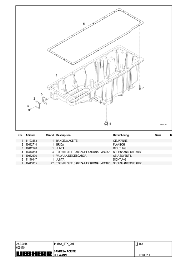Liebherr LB 36 Drill Parts Catalog SN 115865 ES DE - Image 13
