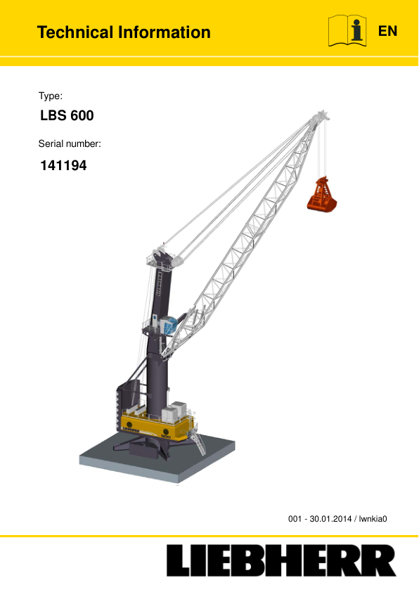 Liebherr LBS 600 Crane Service Training Manual SN 141194 - Image 2