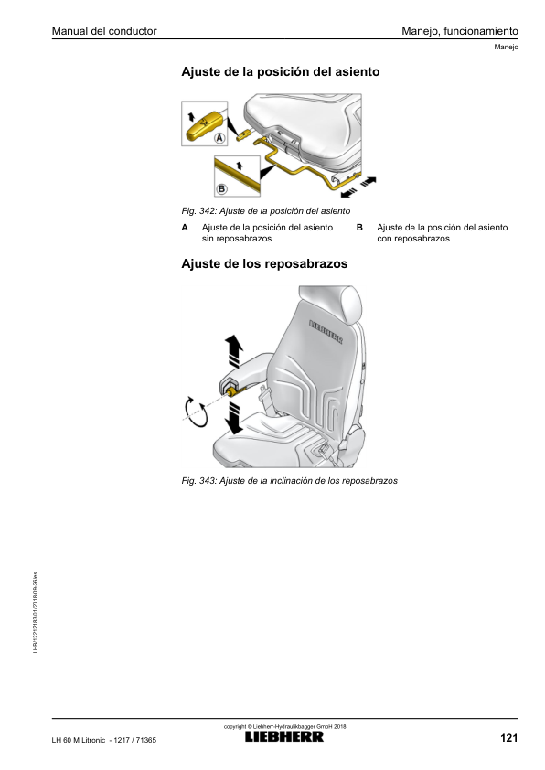 Liebherr LH 60M Litronic 1217 Material Handler Operators Manual SN 71365 ES - Image 10