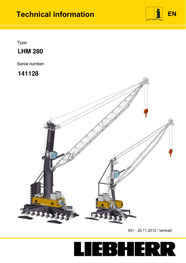 Liebherr LHM 280 Crane Service Training Manual SN 141128 - Image 2
