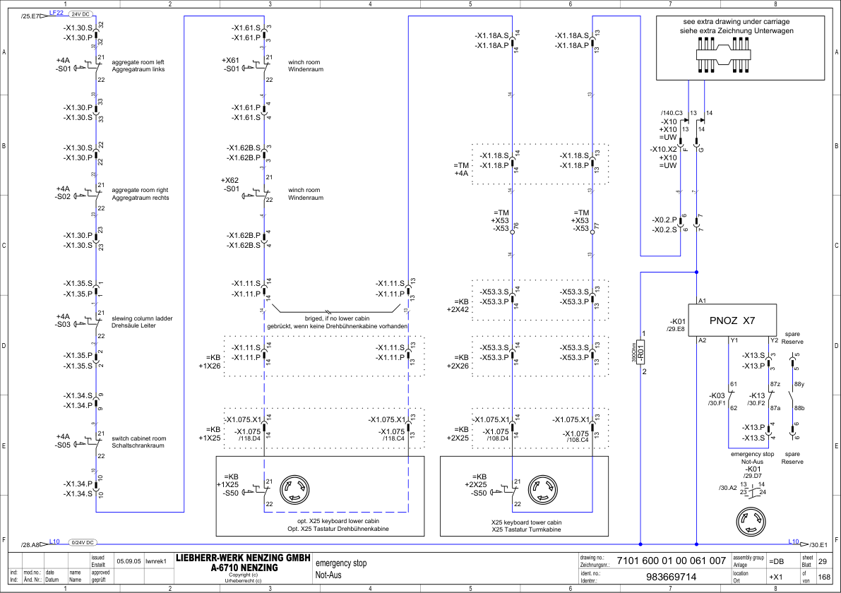 Liebherr LHM 320 400 500 2A Crane Electrical Schematics Service Manual - Image 11