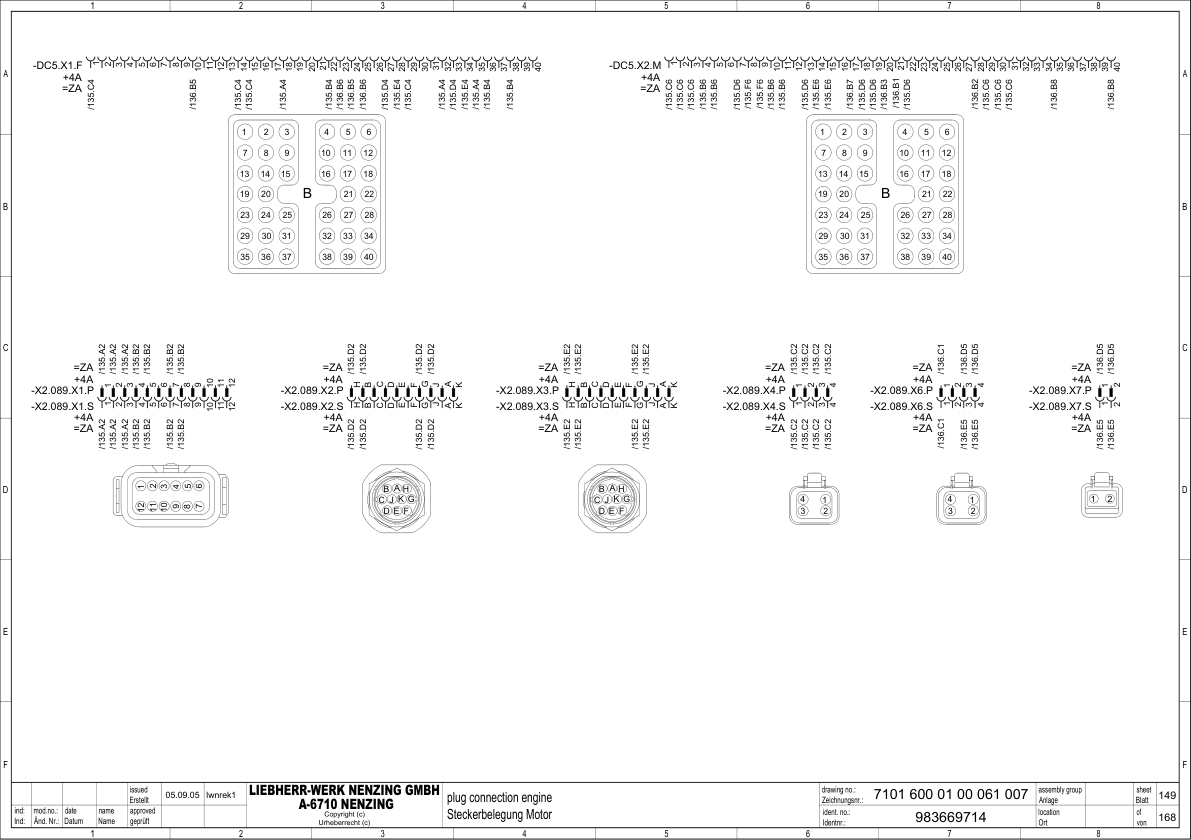 Liebherr LHM 320 400 500 2A Crane Electrical Schematics Service Manual - Image 10