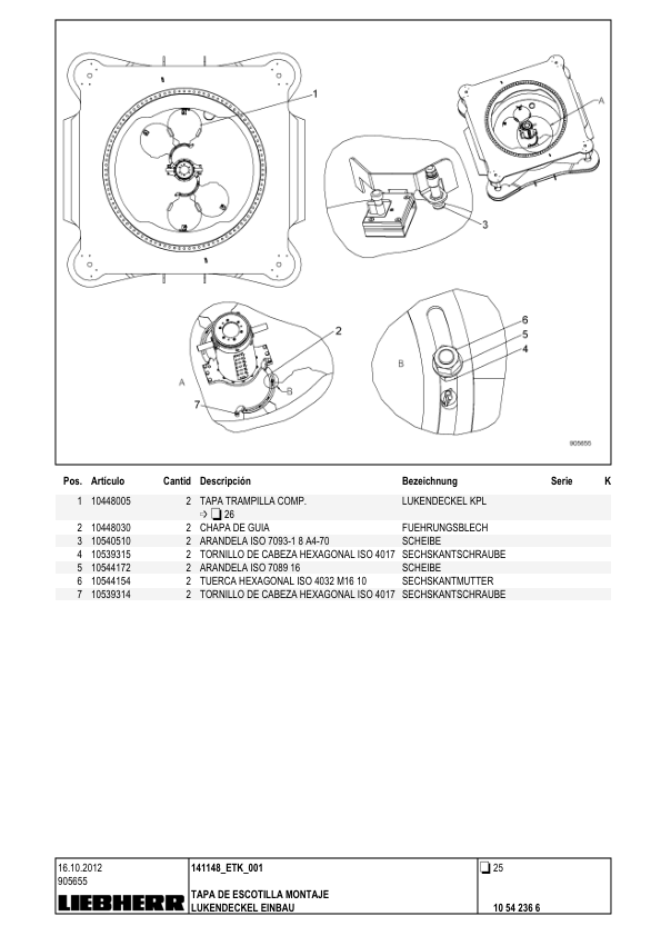 Liebherr LHM 420 Crane Parts Catalog SN 141148 - Image 14