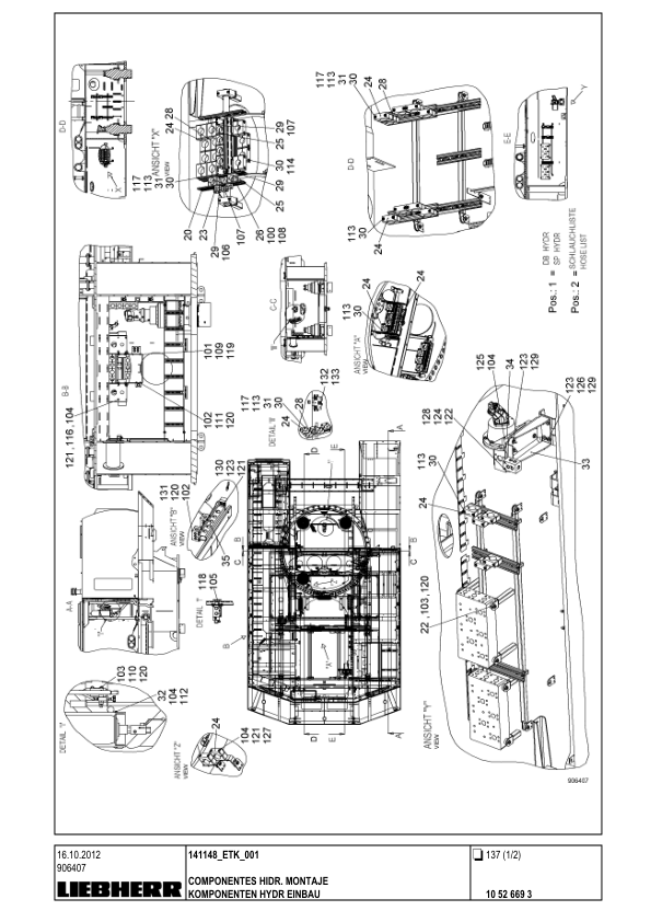 Liebherr LHM 420 Crane Parts Catalog SN 141148 - Image 13