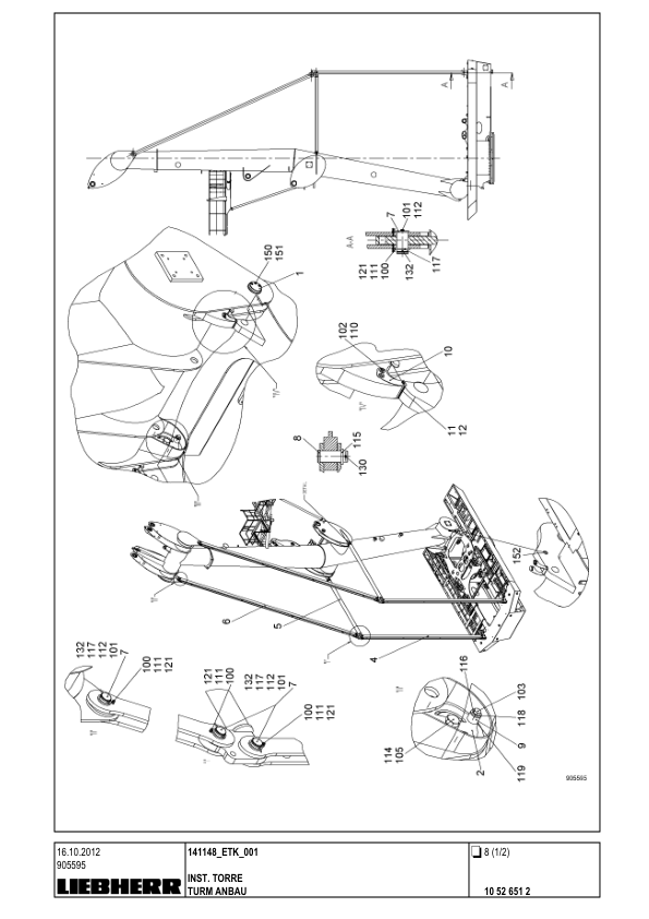 Liebherr LHM 420 Crane Parts Catalog SN 141148 - Image 5