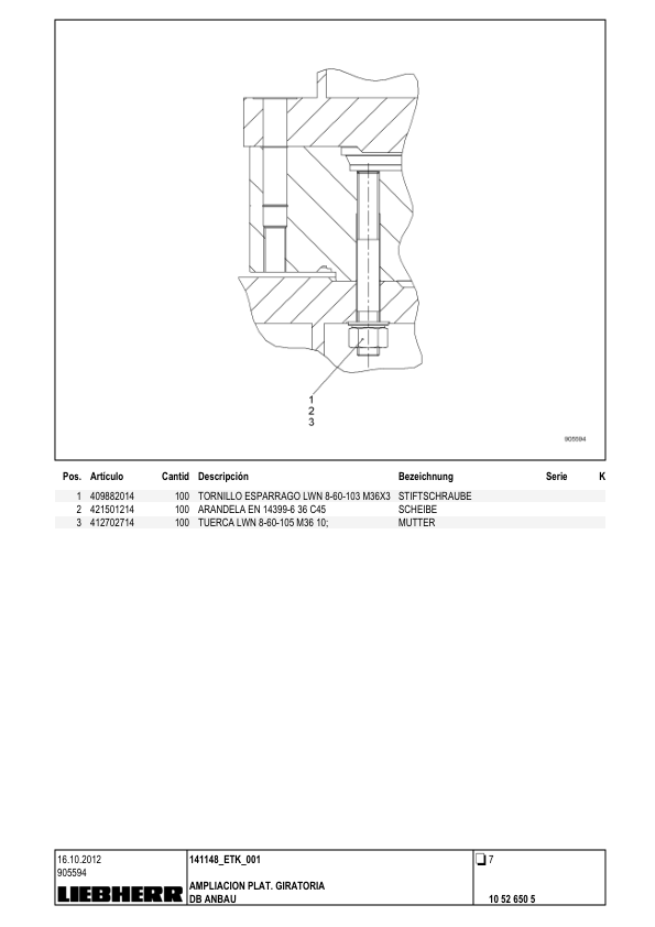Liebherr LHM 420 Crane Parts Catalog SN 141148 - Image 4