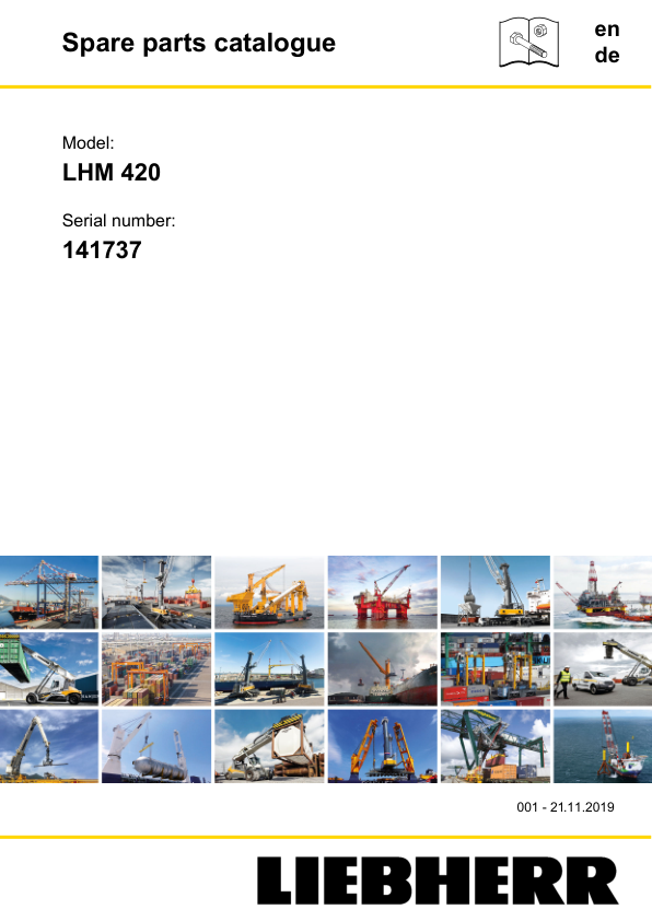 Liebherr LHM 420 Crane Parts Catalog SN 141737 - Image 2