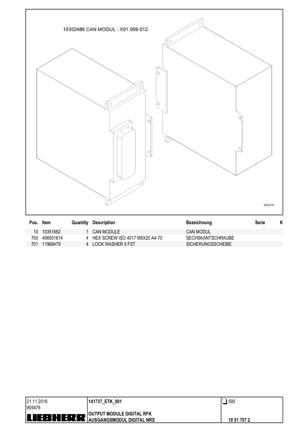 Liebherr LHM 420 Crane Parts Catalog SN 141737 - Image 13