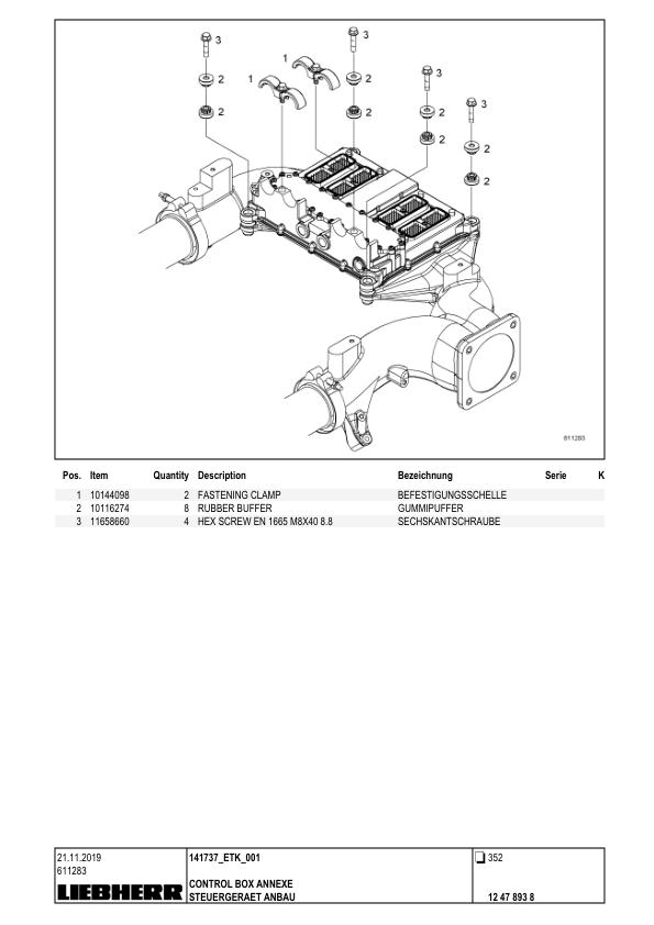 Liebherr LHM 420 Crane Parts Catalog SN 141737 - Image 12