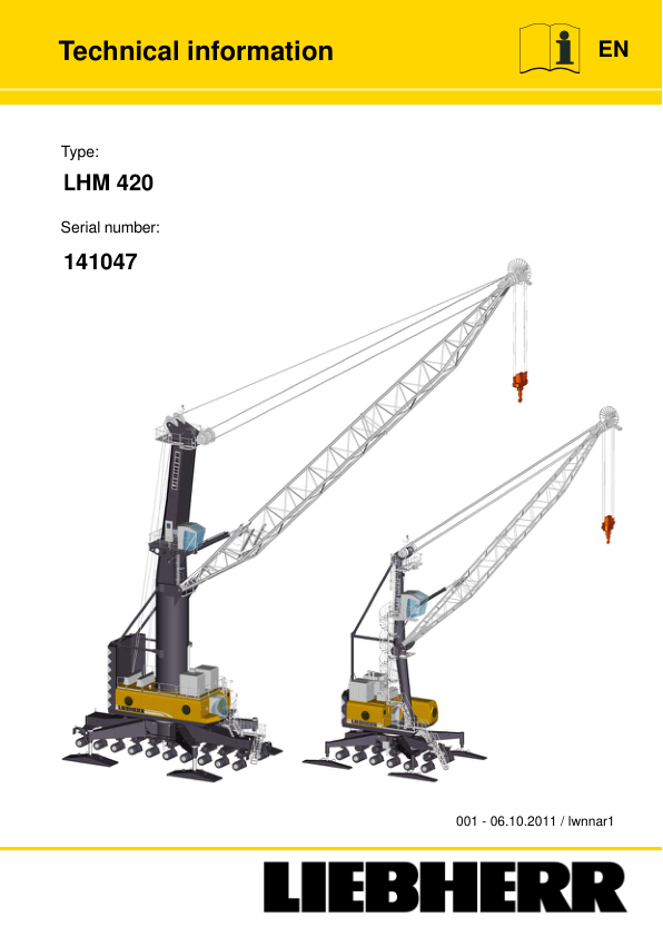 Liebherr LHM 420 Crane Service Training Manual SN 141047 - Image 2