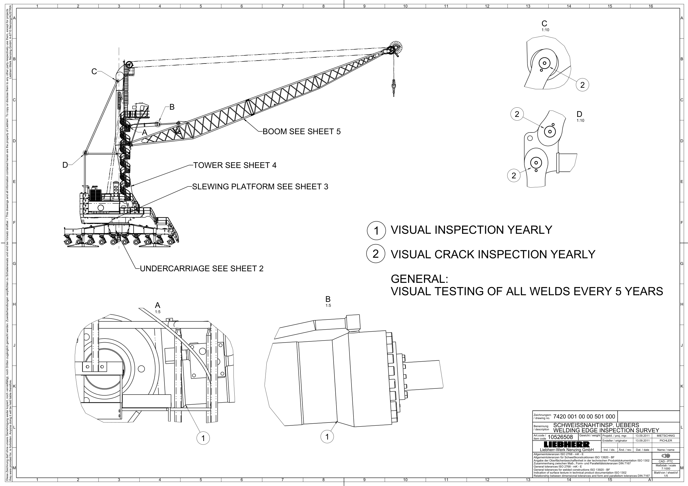 Liebherr LHM 420 Crane Service Training Manual SN 141047 - Image 7