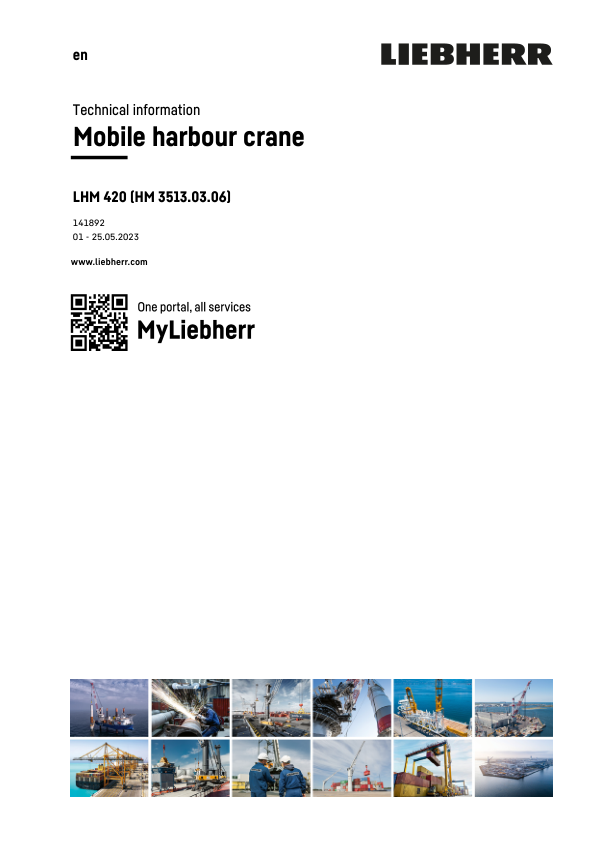 Liebherr LHM 420 HM 3513.03.06 Crane Service Training Manual SN 141892 - Image 2