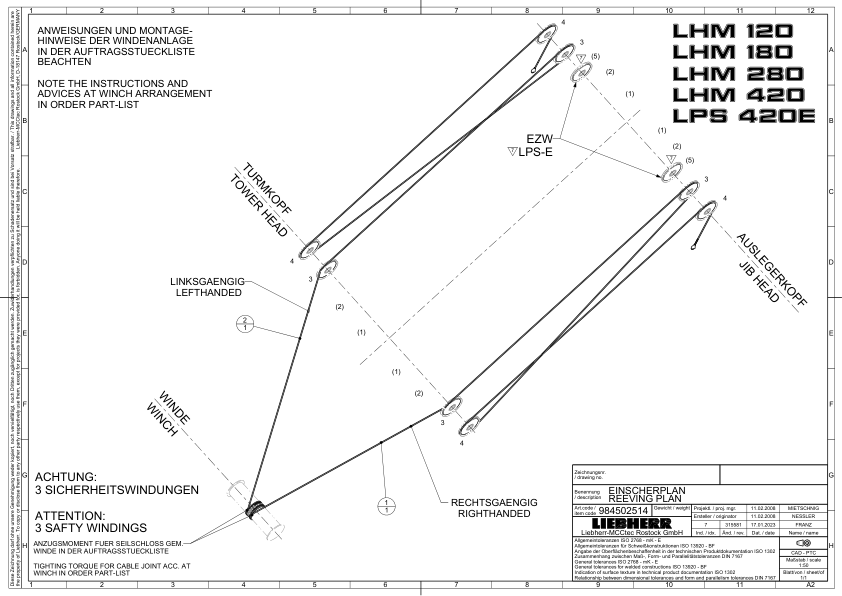 Liebherr LHM 420 HM 3513.03.06 Crane Service Training Manual SN 141892 - Image 5