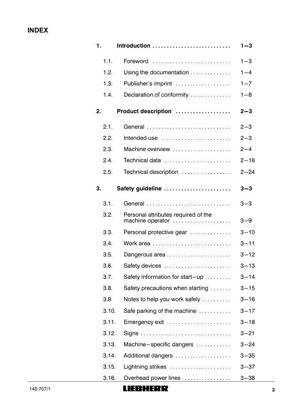 Liebherr LHM 500 Crane Operators Manual SN 140707 - Image 6