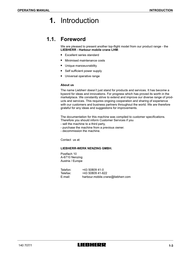 Liebherr LHM 500 Crane Operators Manual SN 140707 - Image 11
