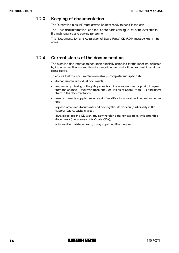 Liebherr LHM 500 Crane Operators Manual SN 140707 - Image 5