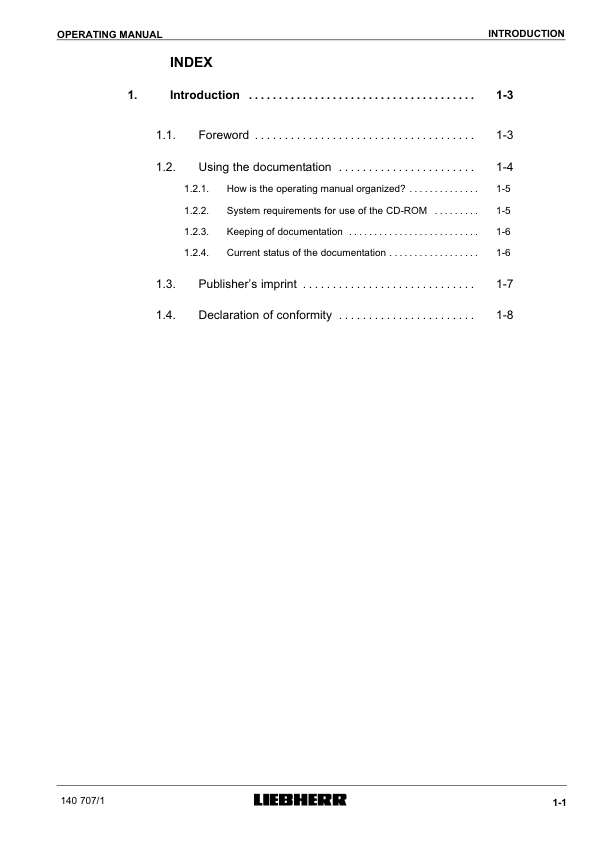 Liebherr LHM 500 Crane Operators Manual SN 140707 - Image 10