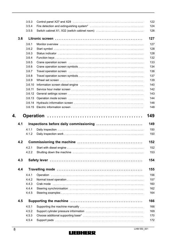 Liebherr LHM 550 Crane Operators Manual SN 141044 - Image 5