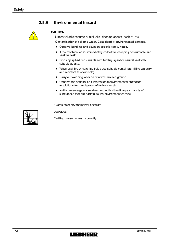 Liebherr LHM 550 Crane Operators Manual SN 141044 - Image 20