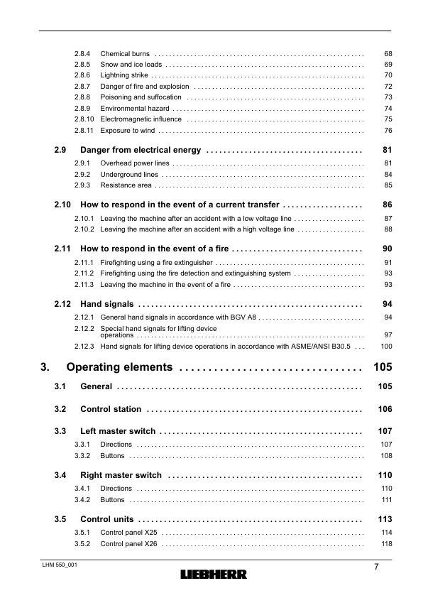 Liebherr LHM 550 Crane Operators Manual SN 141044 - Image 4