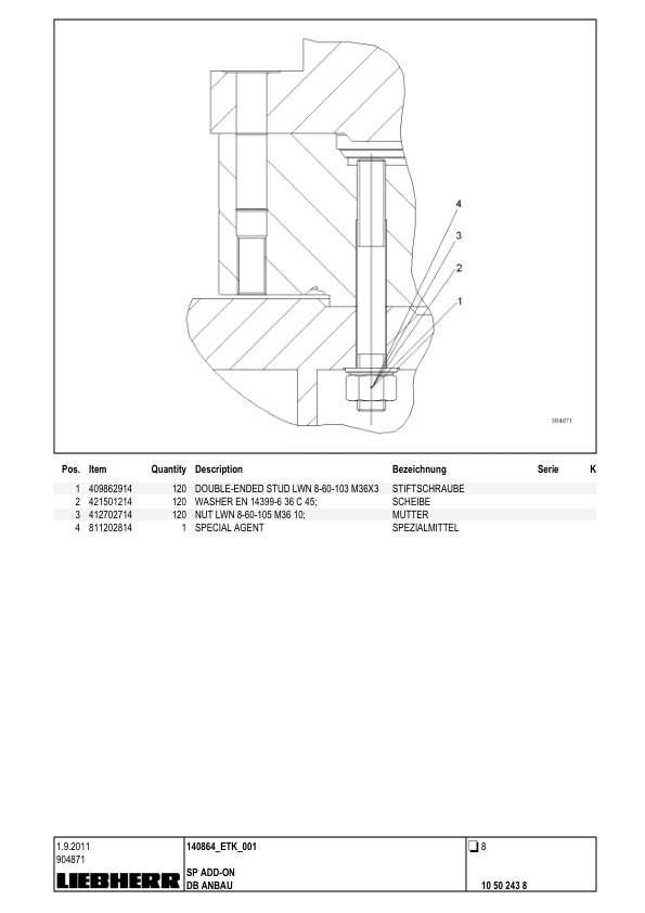 Liebherr LHM 550 Crane Parts Catalog SN 140864 - Image 5
