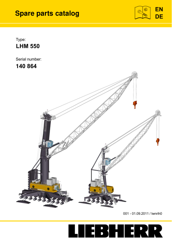 Liebherr LHM 550 Crane Parts Catalog SN 140864 - Image 2