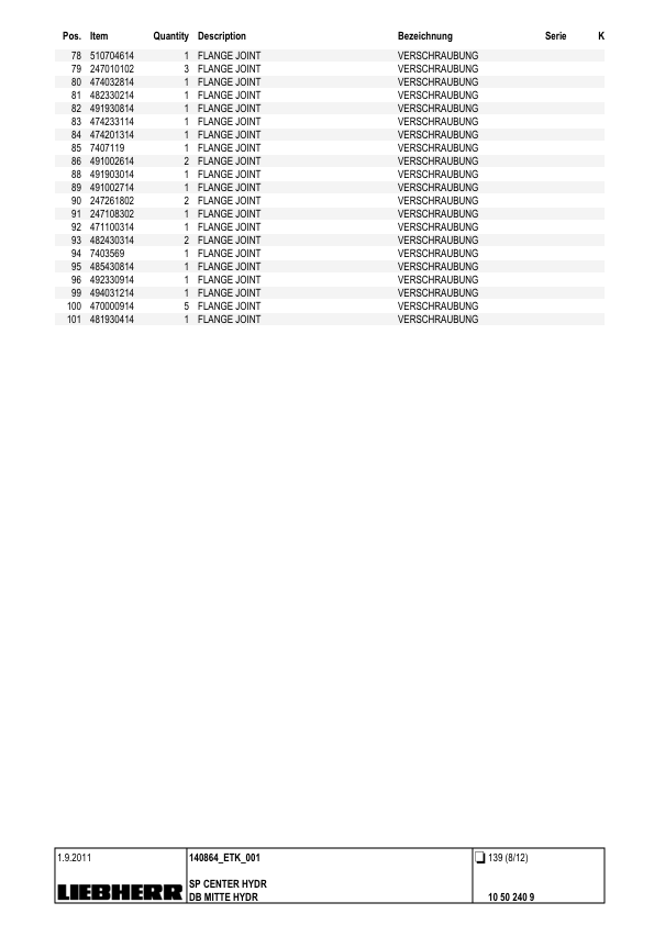 Liebherr LHM 550 Crane Parts Catalog SN 140864 - Image 13