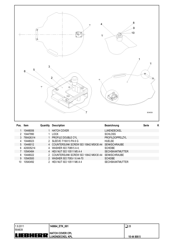 Liebherr LHM 550 Crane Parts Catalog SN 140864 - Image 16