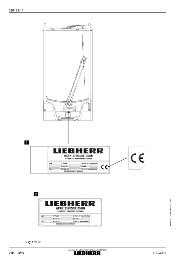 Liebherr LICCON 2 LTM 1130-5.1 Crane Radio Remote Control Operators Manual - Image 6