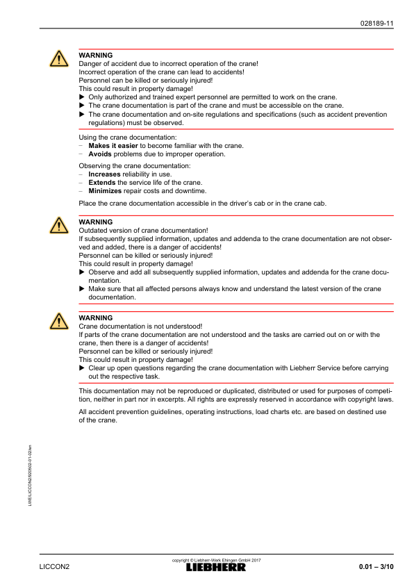 Liebherr LICCON 2 LTM 1130-5.1 Crane Radio Remote Control Operators Manual - Image 14