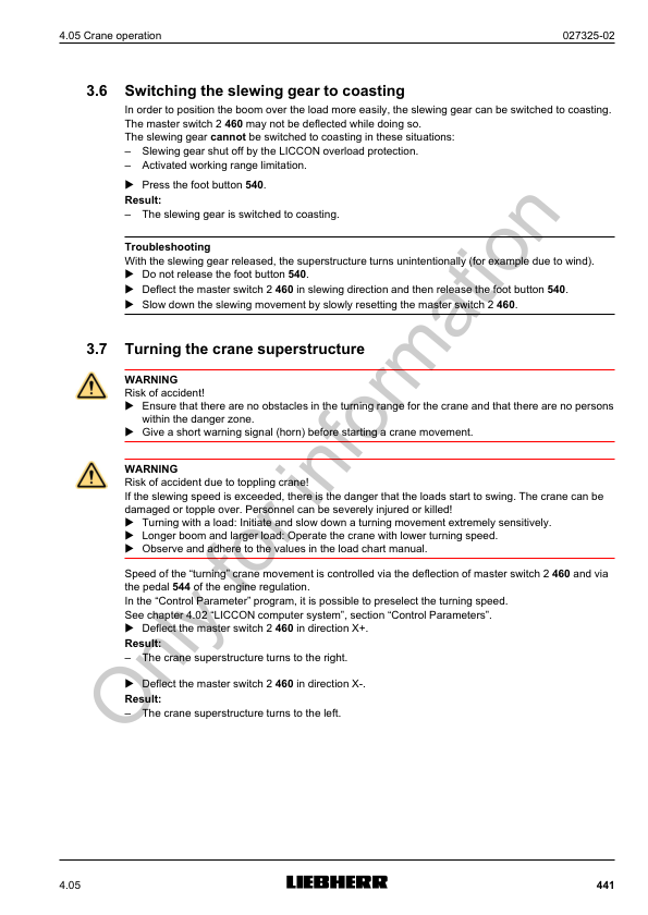 Liebherr LR 1600-2 Crane Operators Manual - Image 8