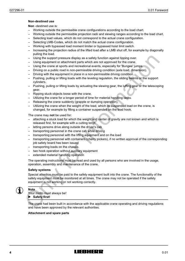 Liebherr LR 1600-2 Crane Operators Manual - Image 5